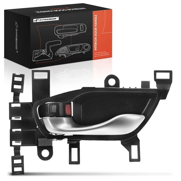 Front Driver or Rear Driver Silver & Black Interior Door Handle for 2017-2022 Honda CR-V