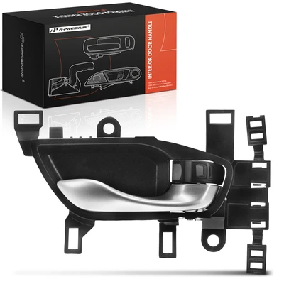 Front Passenger or Rear Passenger Silver & Black Interior Door Handle