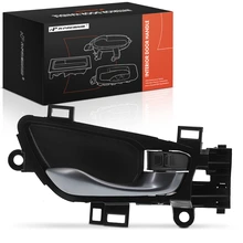 Front Passenger or Rear Passenger Silver & Black Interior Door Handle for 2017-2021 Honda Civic