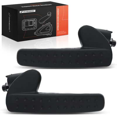 2 Pcs Front Black Interior Door Handle