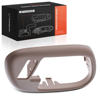 Front Driver Beige Interior Door Handle Bezel with Lock Hole