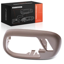 Front Passenger Beige Interior Door Handle Bezel with Lock Hole for 1996-2000 Chevrolet C2500