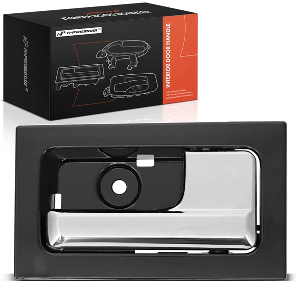 Front Passenger Chrome Black Interior Door Handle for 2009-2014 Ford F-150