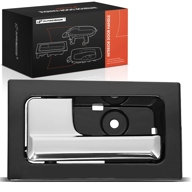 Front Driver Chrome Black Interior Door Handle for Ford F-150 2009-2014