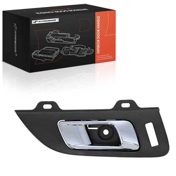 Front Passenger Chrome & Canyon Black Interior Door Handle for 2010-2019 Lincoln MKT