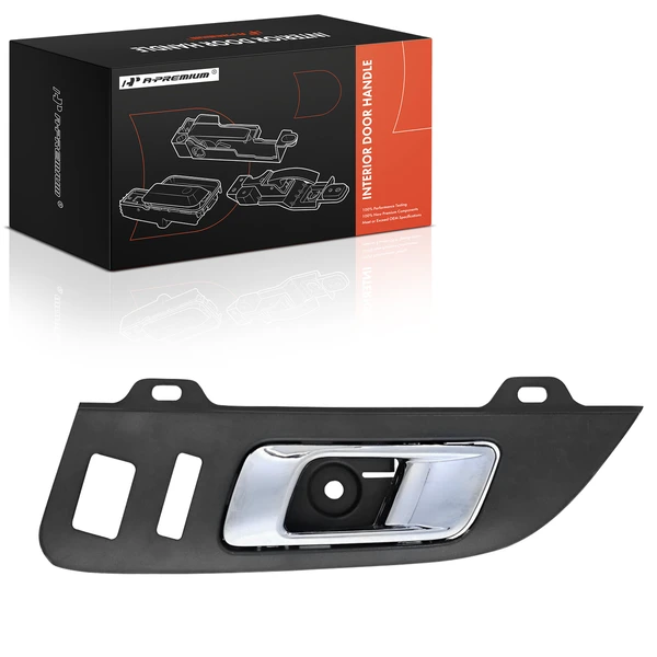 Front Driver Chrome & Canyon Black Interior Door Handle for Lincoln MKT 2010-2019