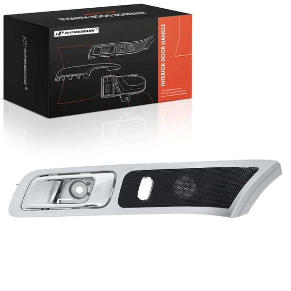 Front Driver Chrome & Gray Interior Door Handle for for Ford Explorer 2011-2015