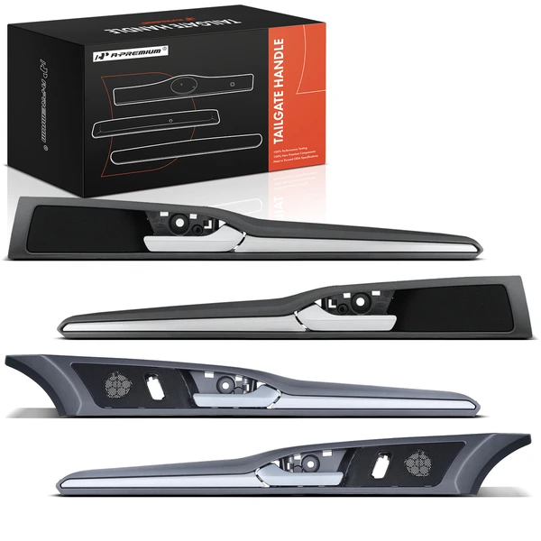 4 Pcs Front & Rear Silver & Gray Interior Door Handle for Ford Fusion 2013-2016