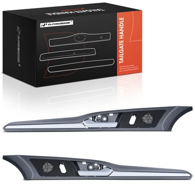 2 Pcs Front Silver & Gray Interior Door Handle
