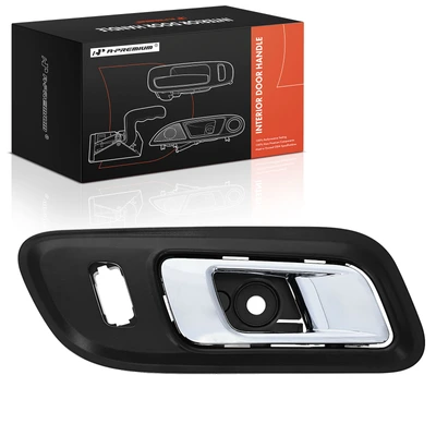 Front Passenger Chrome & Black Interior Door Handle