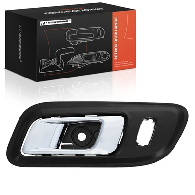 Front Driver Chrome & Black Interior Door Handle