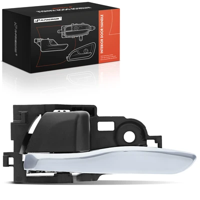 Front Driver or Rear Driver Chrome & Black Interior Door Handle