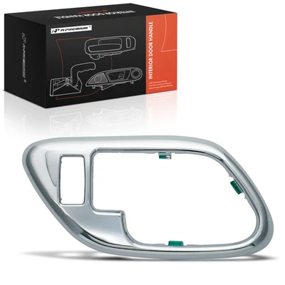 Front Driver Chrome Interior Door Handle Bezel with Lock Hole