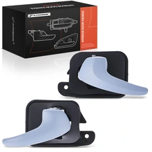 2 Pcs Front Driver & Passenger Plastic Interior Door Handle