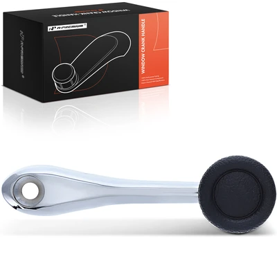 Front Driver or Passenger Chrome Window Regulator Handle for Peterbilt 337 357 359 377 378 379