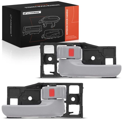 2 Pcs Front Gray Interior Door Handle