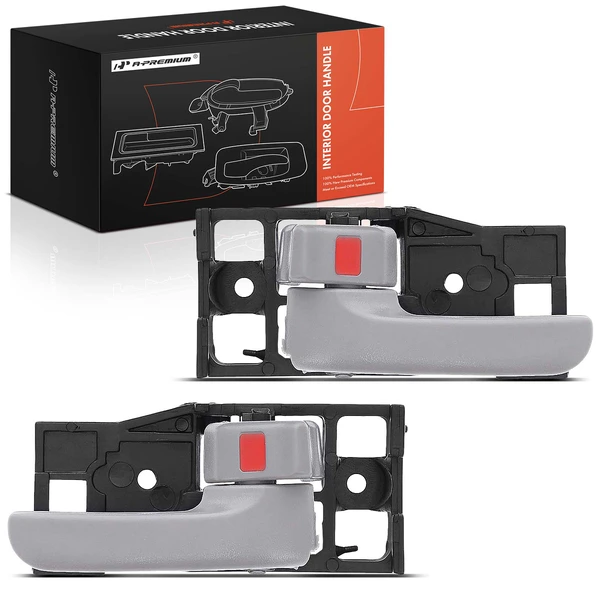 2 Pcs Front Gray Interior Door Handle for 2000-2006 Toyota Tundra