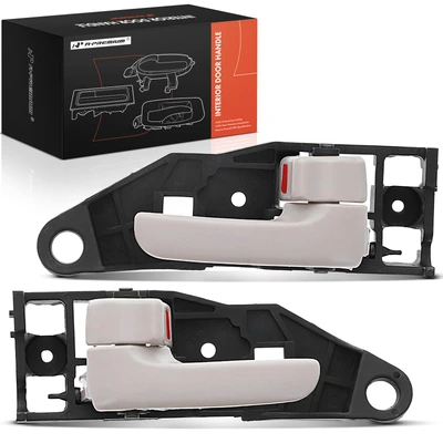 2 Pcs Front Driver & Passenger Ivory Interior Door Handle