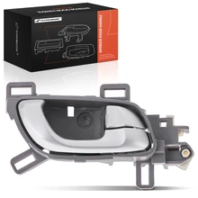 Rear Passenger Silver & Gray Interior Door Handle for 2012-2015 Honda Civic