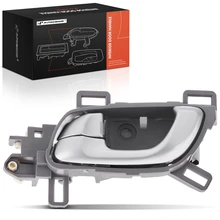 Rear Driver Silver & Gray Interior Door Handle for 2012-2015 Honda Civic