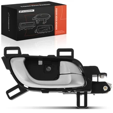 Front Passenger Silver & Black Interior Door Handle