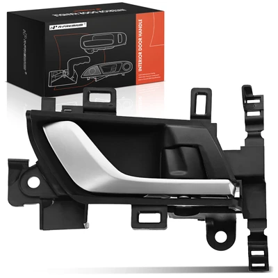 Front Passenger Black & Silver Interior Door Handle
