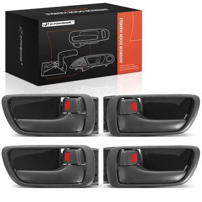 4 Pcs Front & Rear Gray Interior Door Handle