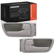 2 Pcs Front & Rear Beige Interior Door Handle