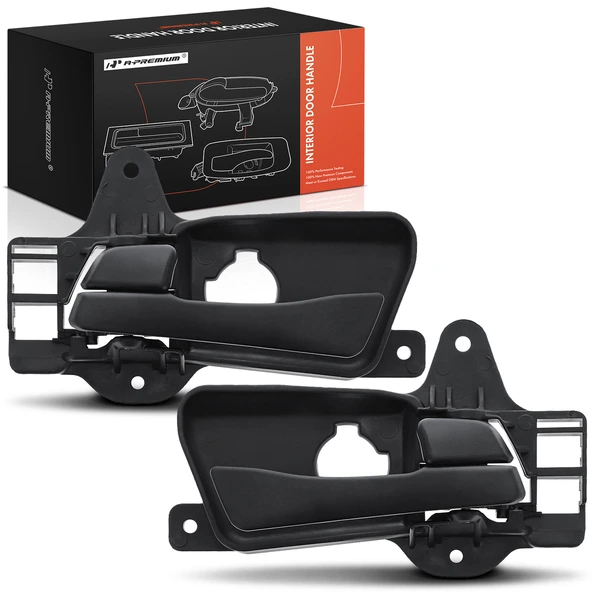 2 Pcs Rear Black Door Handle with Keyhole for Hyundai Elantra 2009-2012