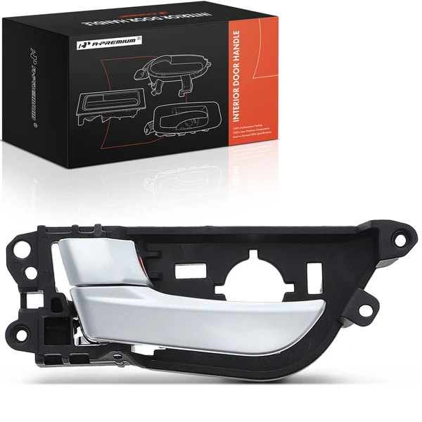 Front Driver Silver Handle & Knob Interior Door Handle for Hyundai Veloster 13-17