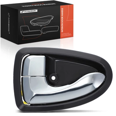 Front Driver or Rear Driver Chrome & Gray Interior Door Handle