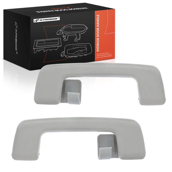 2 Pcs Rear Gray Interior Grab Handle for Lincoln MKZ Mercury Milan Ford