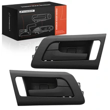 2 Pcs Rear Black Interior Door Handle