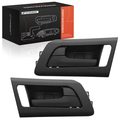 2 Pcs Rear Black Interior Door Handle