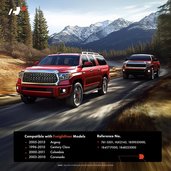 Front Driver Black Interior Door Handle for Freightliner Argosy 05-15 Columbia