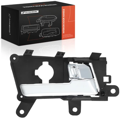Front Passenger Chrome & Black Interior Door Handle