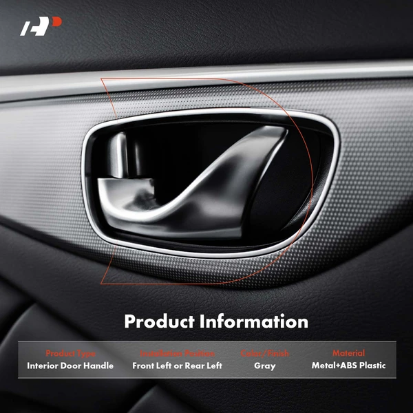 Front Driver or Rear Driver Gray Interior Door Handle for Toyota RAV4 1996-2000