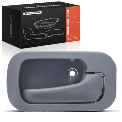 Rear Passenger Gray Interior Door Handle with Hole