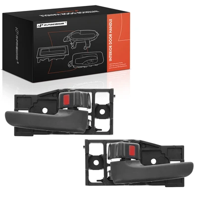 2 Pcs Front Gray Interior Door Handle