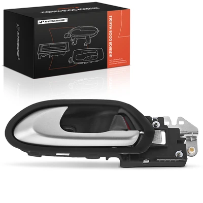 Front Driver Silver & Gray Interior Door Handle