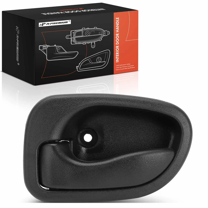Front Driver or Rear Driver Black Interior Door Handle for 1995-1999 Hyundai Accent