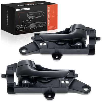 2 Pcs Front Matte Black Interior Door Handle