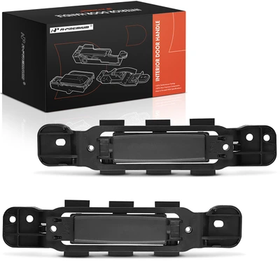 2 Pcs Rear Sliding Door Black Interior Door Handle