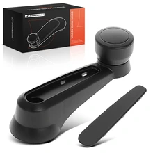 Driver or Passenger Black Window Regulator Handle with Cover for Kenworth 379