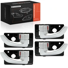 4 Pcs Front & Rear Silver Interior Door Handle