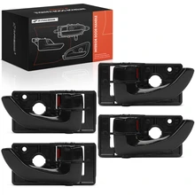 4 Pcs Front & Rear Black Interior Door Handle