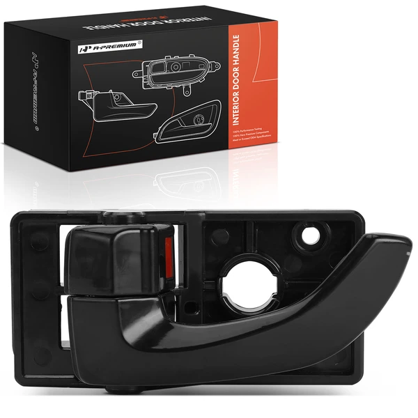 Front Driver or Rear Driver Black Interior Door Handle for Hyundai Tucson 06-09