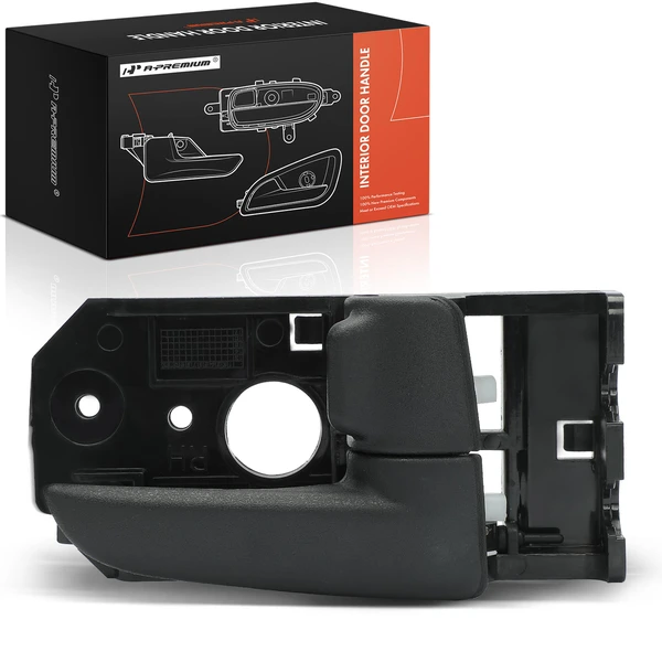 Front Passenger or Rear Passenger Black Interior Door Handle for Kia Spectra