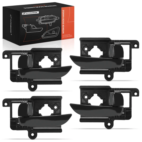 4 Pcs Front & Rear Interior Door Handle for Hyundai Elantra 06-10 Sedan