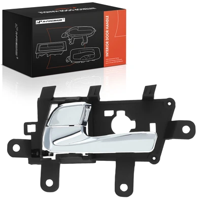 Rear Driver Chrome & Black Interior Door Handle